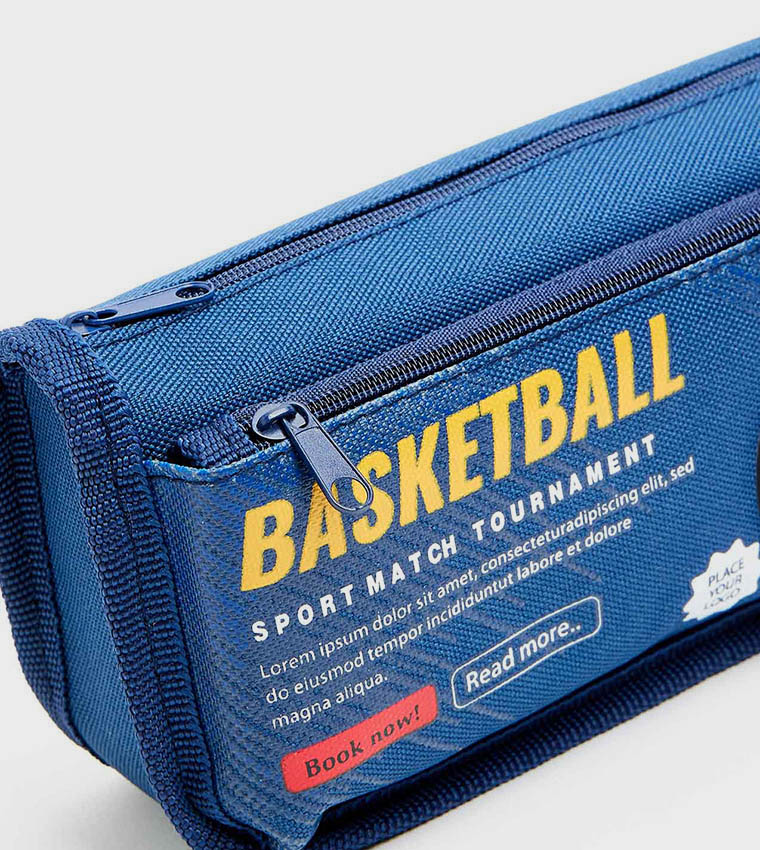 Basketball Printed Pencil Pouch