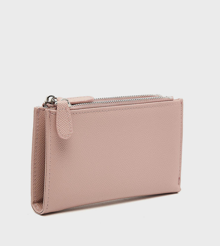 Textured Zippered Wallet