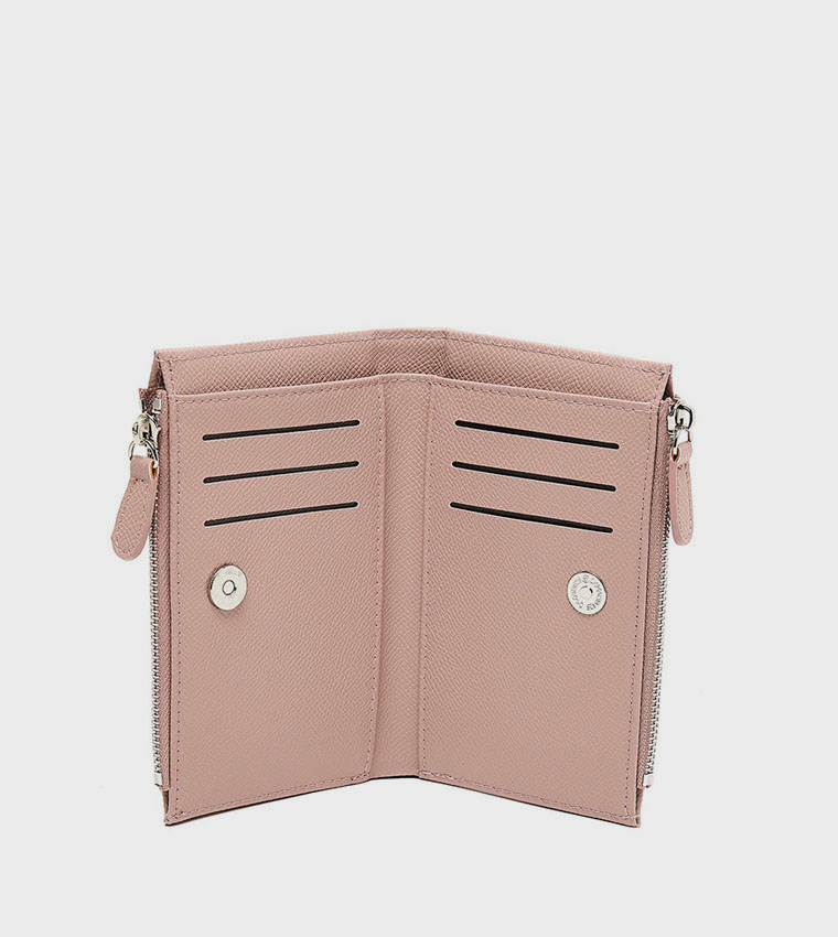Textured Zippered Wallet