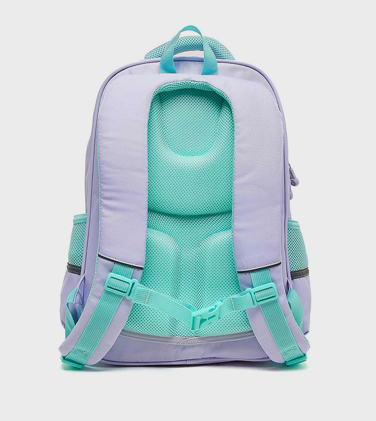 حقيبة ظهر مطرزة بسحاب   