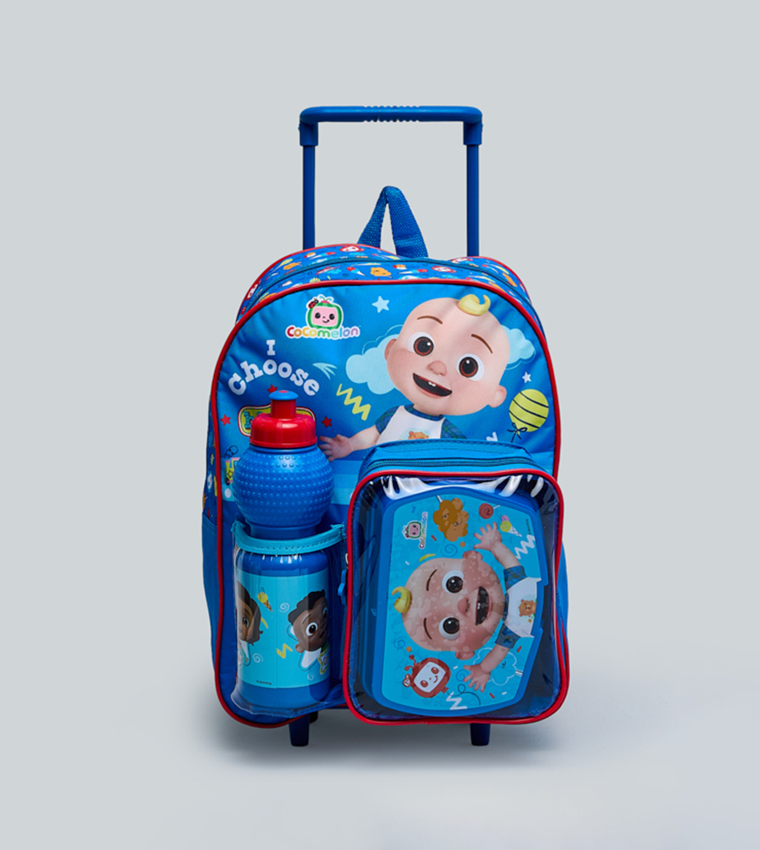 R&B  Trolley Backpack Set - Blue Trolley Backpack Set