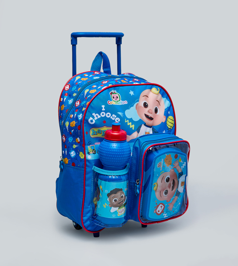 R&B  Trolley Backpack Set - Blue Trolley Backpack Set