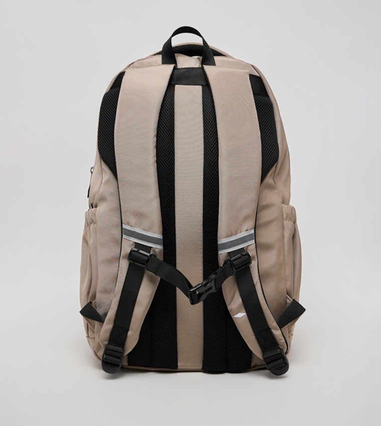 Color Block Backpack with Coin Pouch