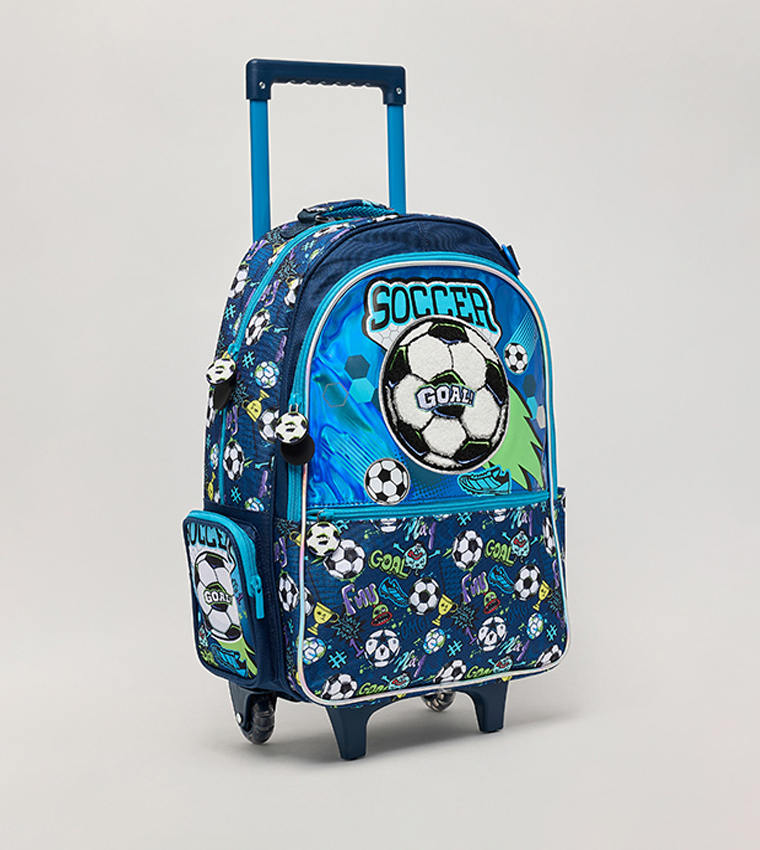 Printed Trolley Backpack