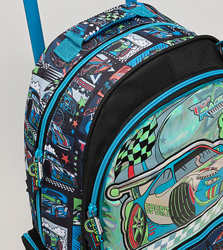 R&B  Trolley Backpack - Blue Trolley Backpack