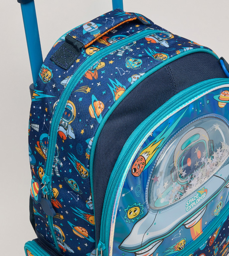 R&B  Trolley Backpack - Blue Trolley Backpack