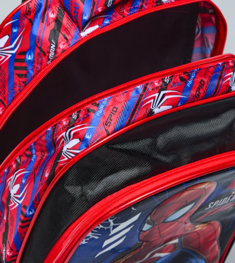 5 Pack Spider-Man Print Trolley Backpack Set - 16"