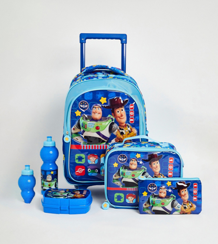 R&B  Trolley Backpack Set - Blue Trolley Backpack Set