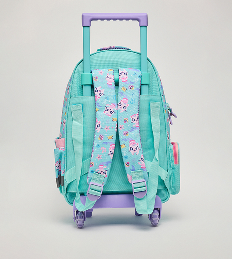 Printed Trolley Backpack