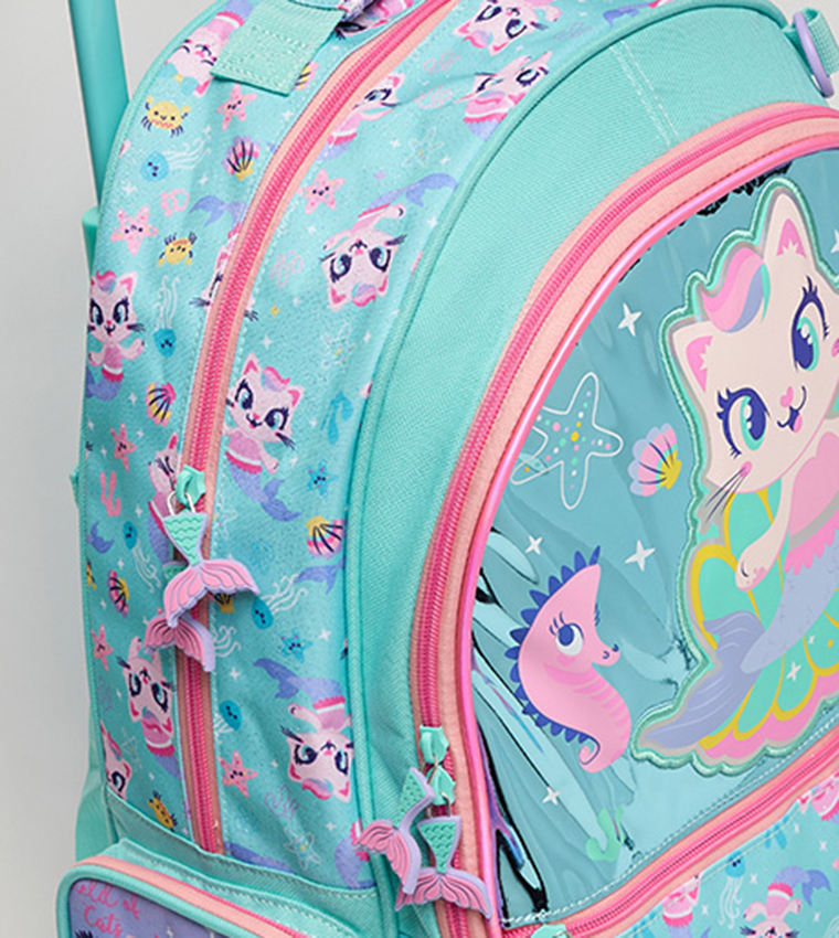 Printed Trolley Backpack