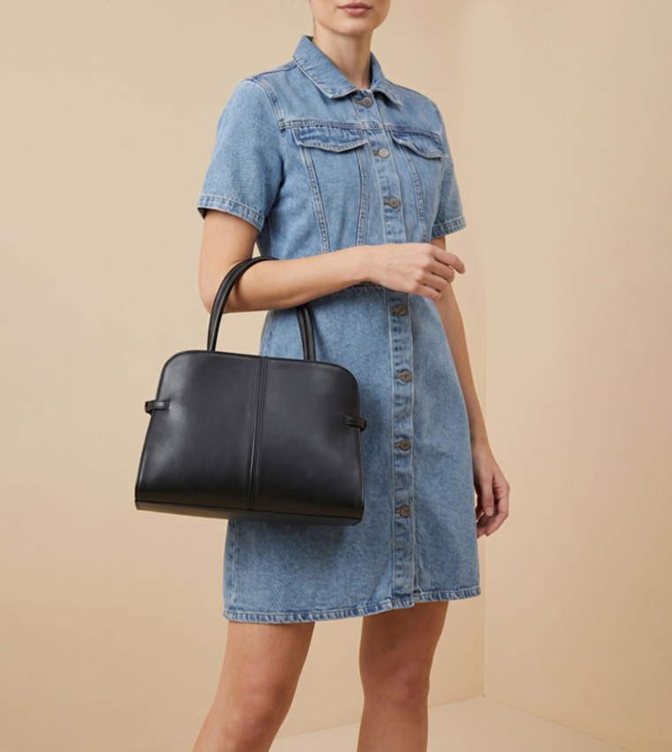 R&B  Satchel Bags - BLACK Satchel Bags