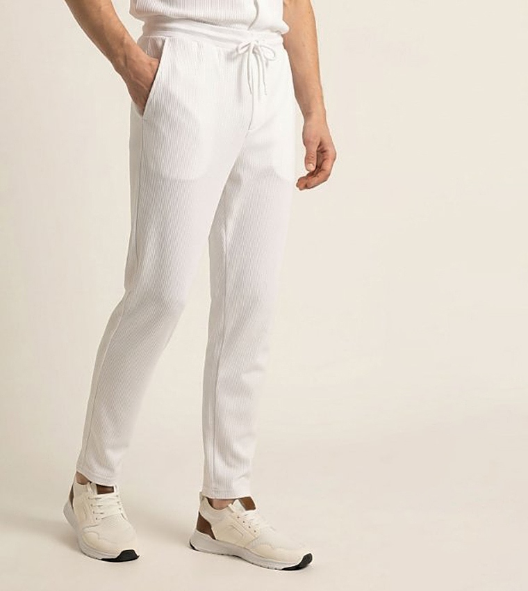 R&B  Casual Pants - White Casual Pants