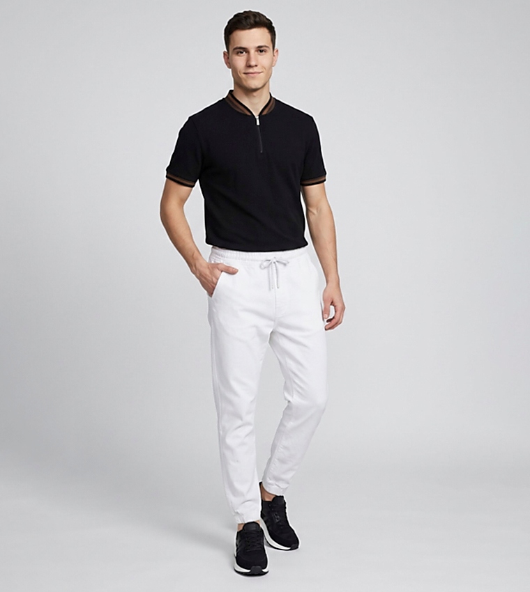 R&B  Joggers - White Joggers
