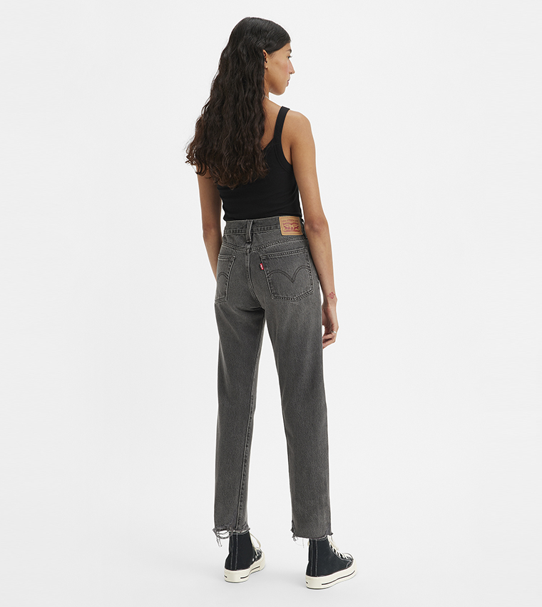 Wedgie Ripped Straight Fit Jeans