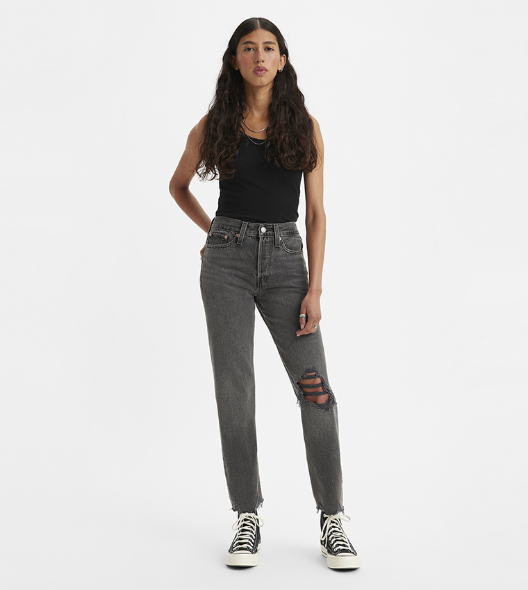 Wedgie Ripped Straight Fit Jeans