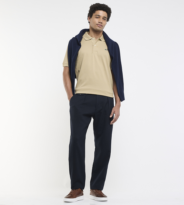 Logo Detail Petit Piqué Cotton Polo T-Shirt