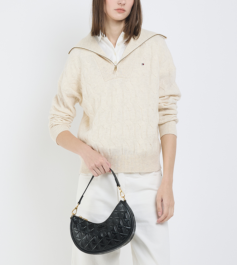 Textured Shoulder Bag
