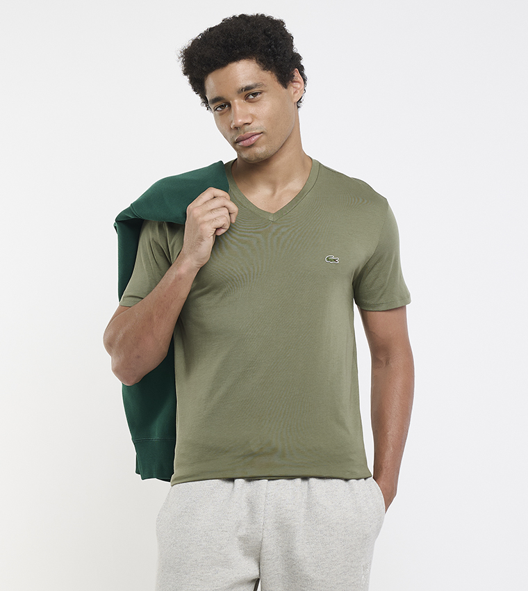 Lightweight Pima Cotton V-Neck T-Shirt