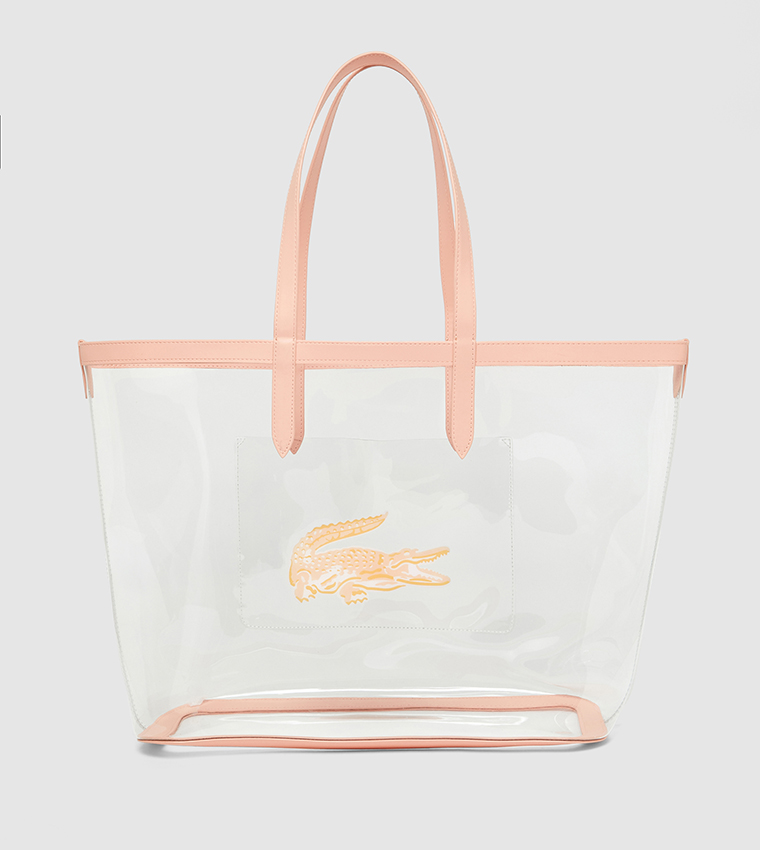 Logo Printed Zip Tote Bag