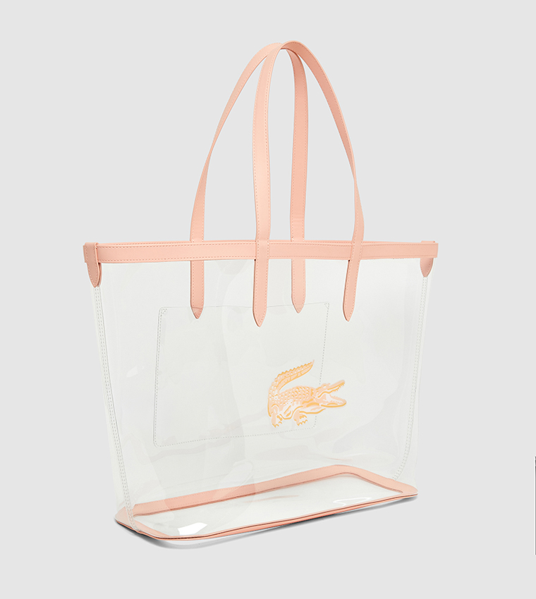 Logo Printed Zip Tote Bag
