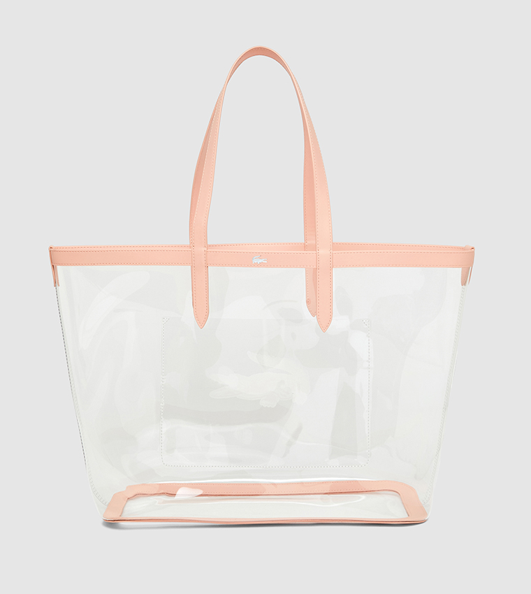 Logo Printed Zip Tote Bag