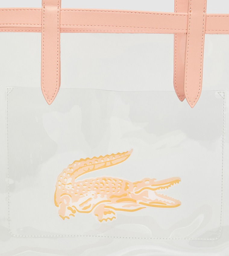 Logo Printed Zip Tote Bag