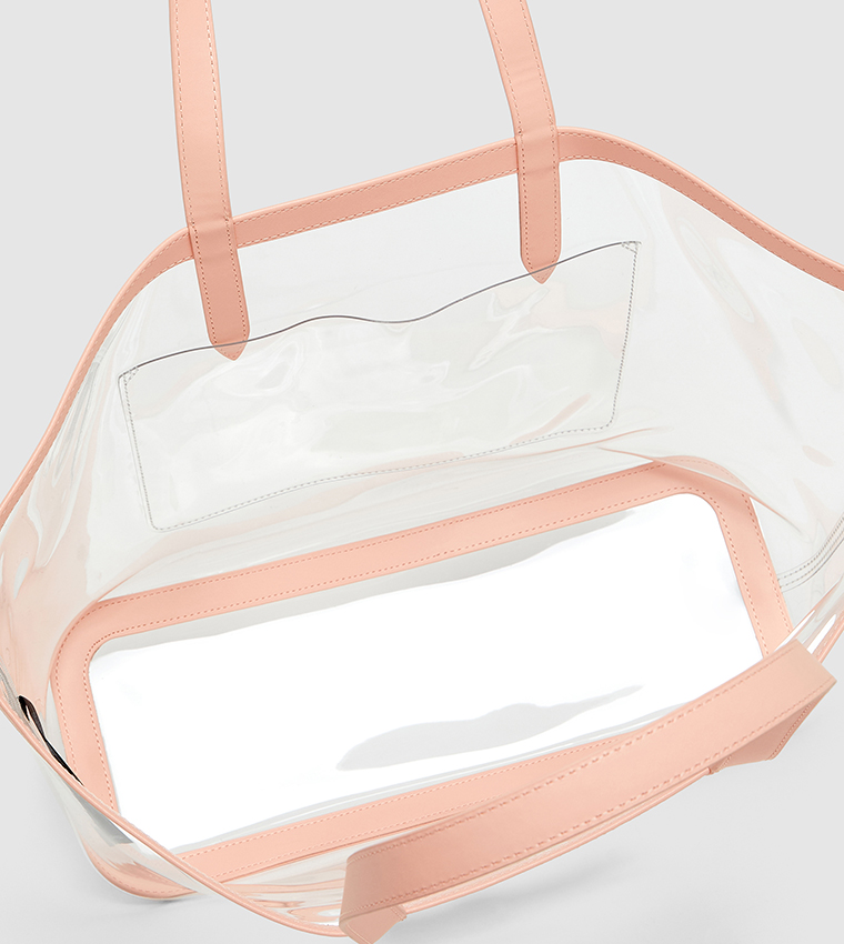 Logo Printed Zip Tote Bag