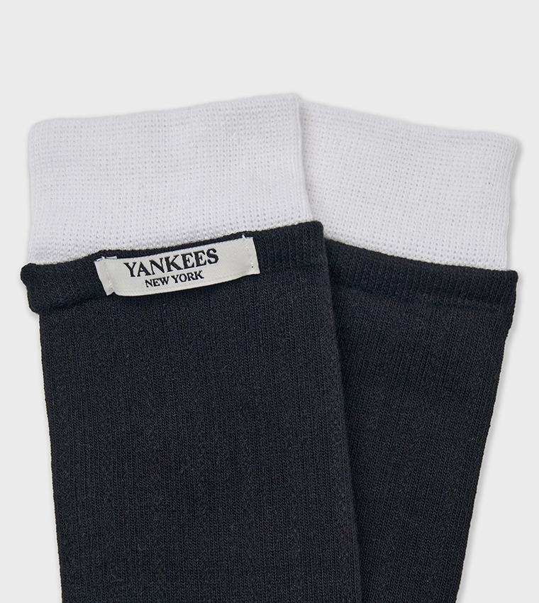 Colorblock Layered Calf Length Socks