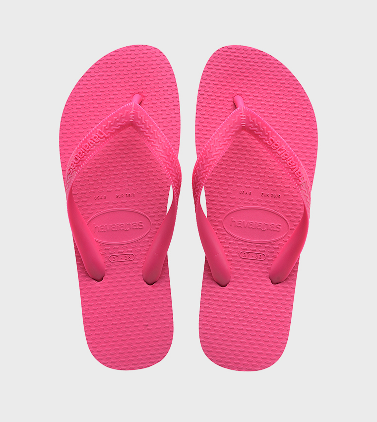 Textured Thong-Strap Flip-Flops