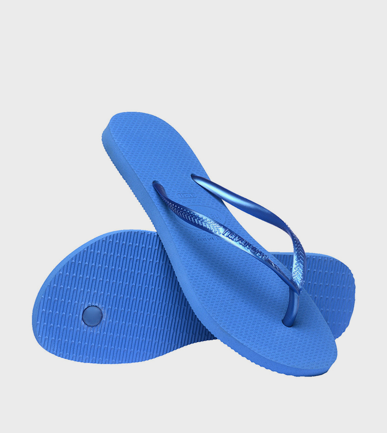 Slim Textured Flip-Flops
