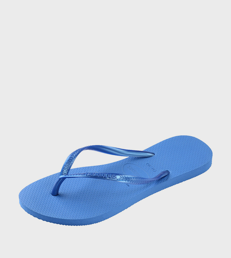 Slim Textured Flip-Flops