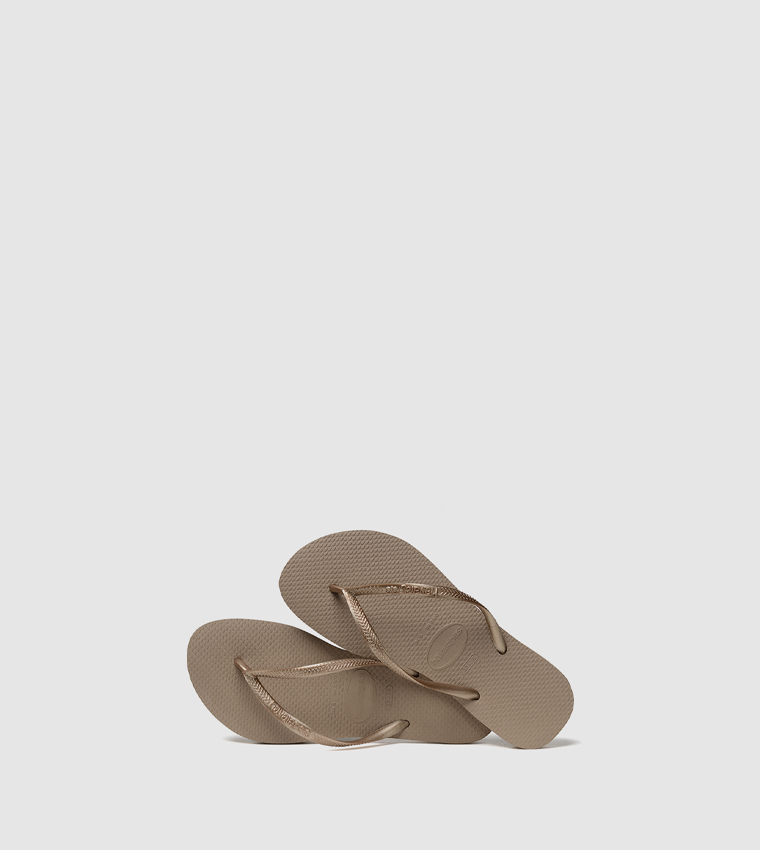 Slim Textured Flip-Flops
