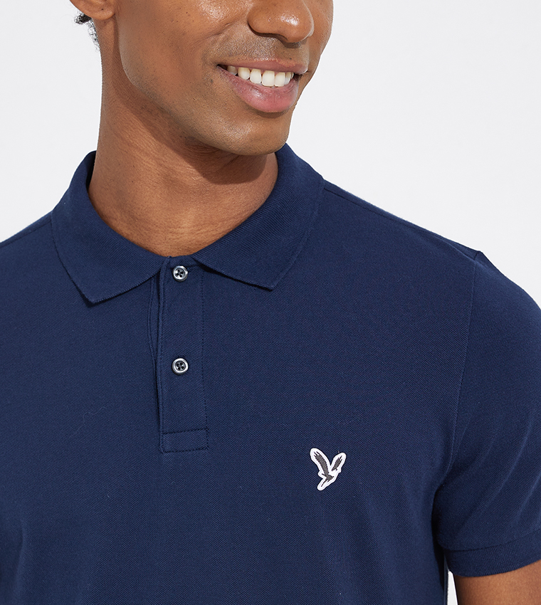 Logo Detail Slim Fit Polo T-Shirt