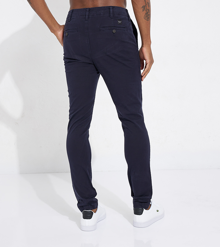 Flex Solid Skinny Fit Chino Pants