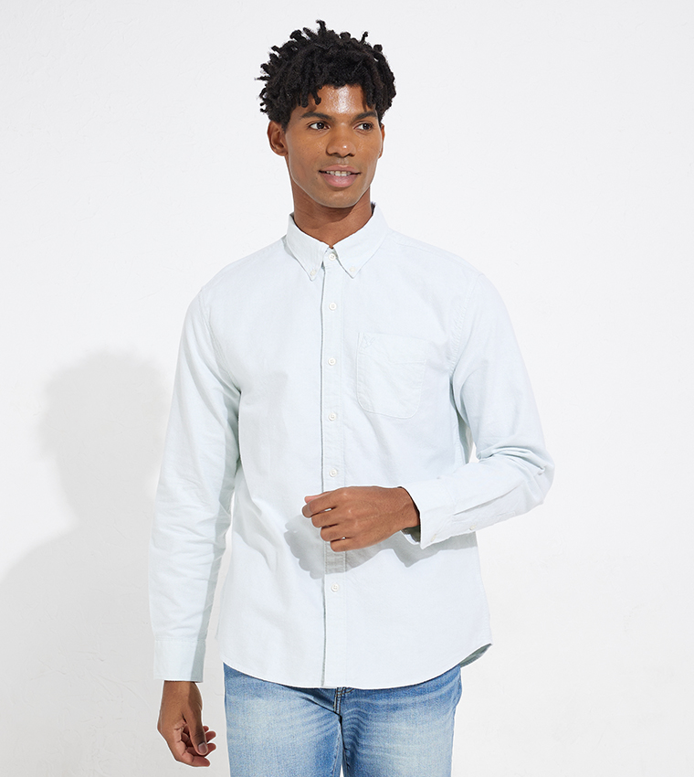 Classic Fit Button-Down Collar Oxford Shirt