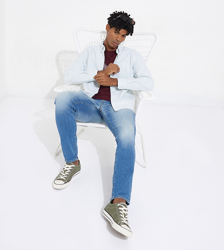 Classic Fit Button-Down Collar Oxford Shirt