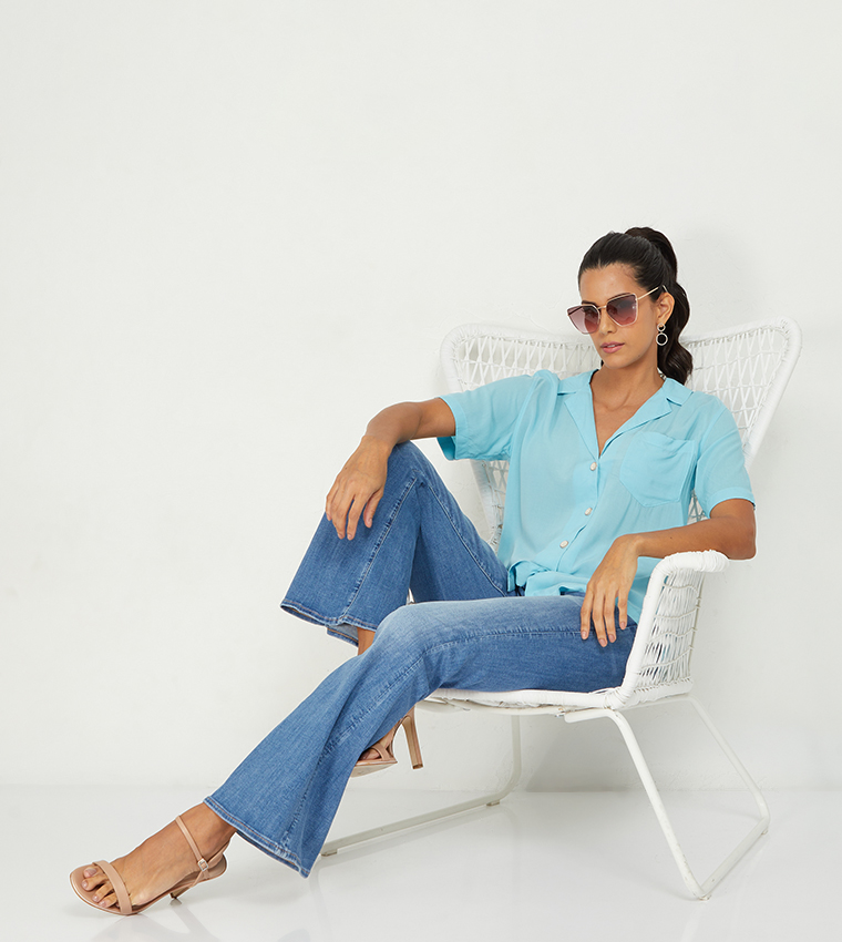 American Eagle  Shirts - Blue Shirts