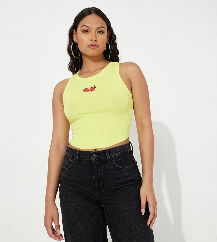Daily Fave Ribbed Cropped Tank Top