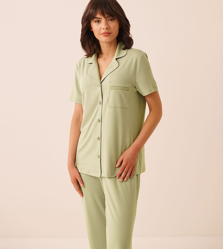 Super Soft Button-Down Sleep Shirt