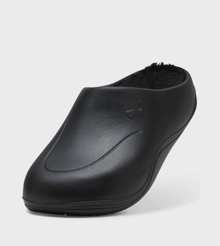 WAVE Logo Detail Round Toe Clogs