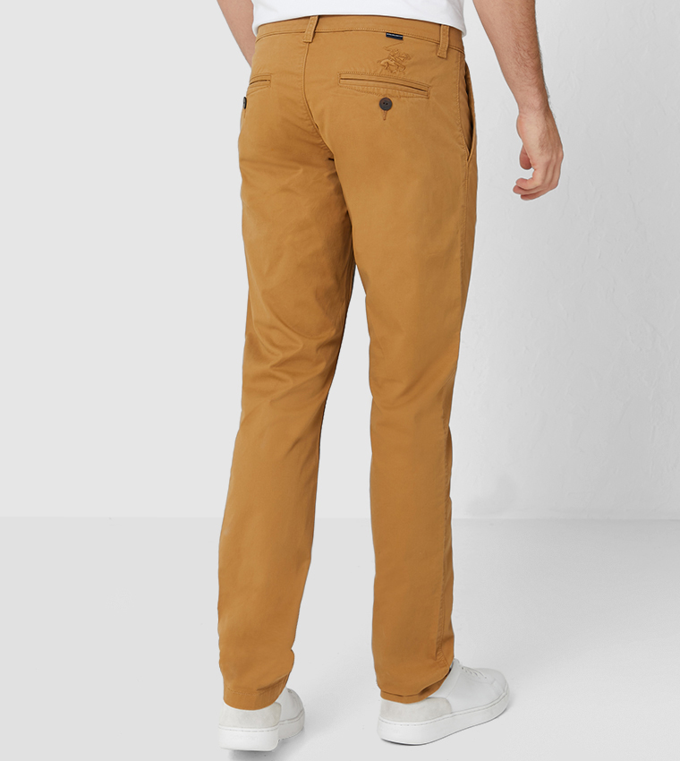 Slim Fit Slant Pocket Casual Pant