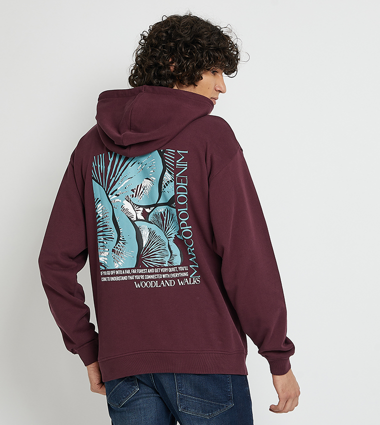 Back Printed Long Sleeves Hoodie