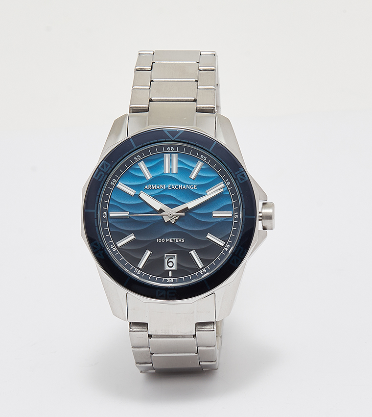 Spencer Blue Dial Stainless Steel Watch