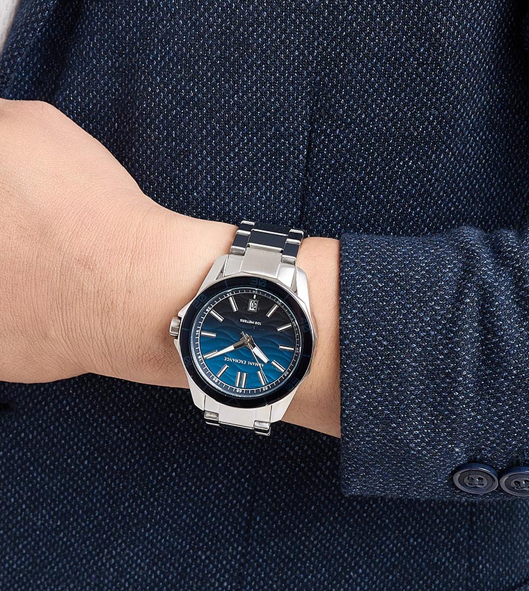 Spencer Blue Dial Stainless Steel Watch