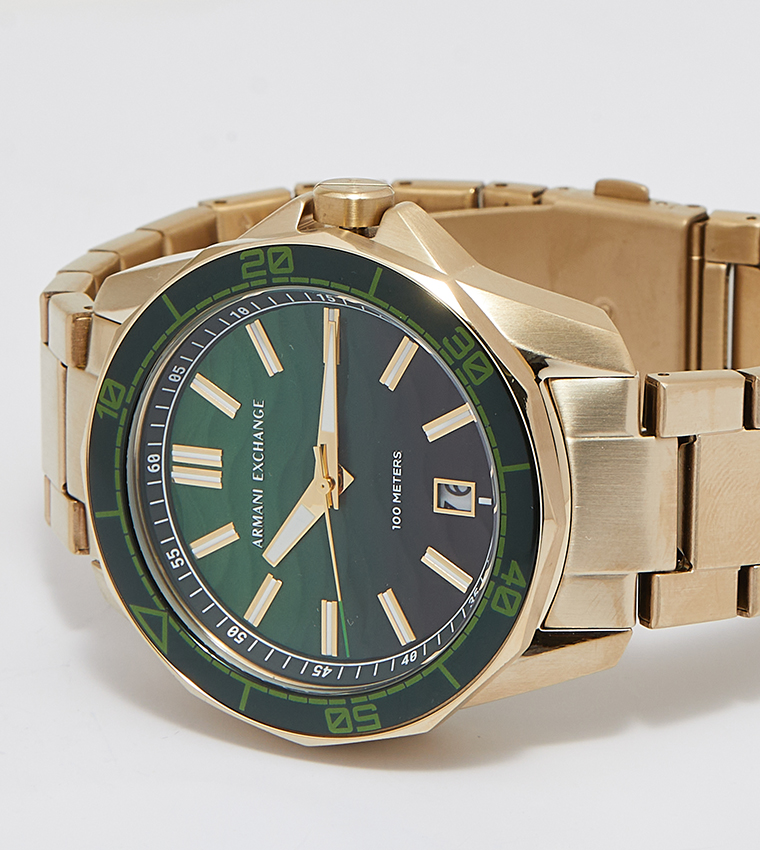 Spencer Green Dial Stainless Steel Watch