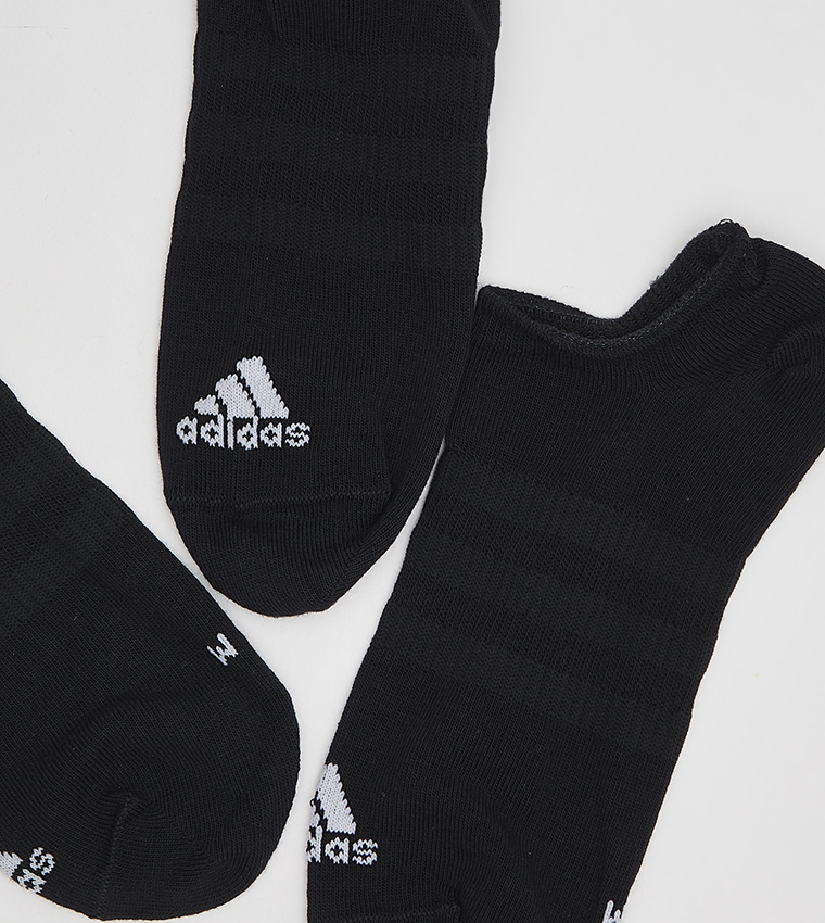 Pack of 3 Logo Detail No Show Socks