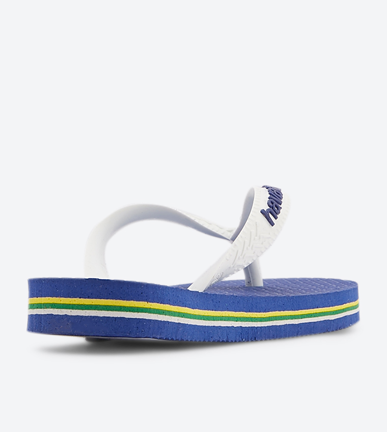 Brasil Logo Mini Me Flip Flops