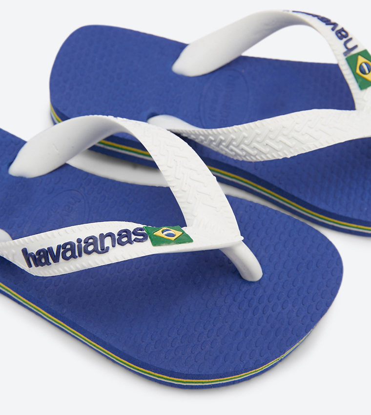 Brasil Logo Mini Me Flip Flops