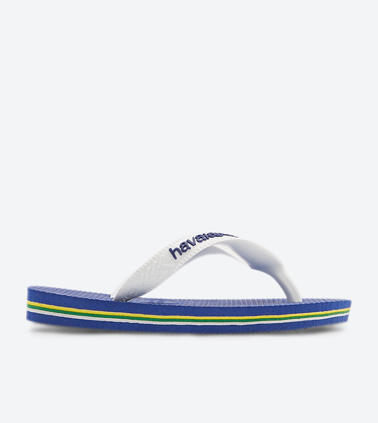 Brasil Logo Mini Me Flip Flops