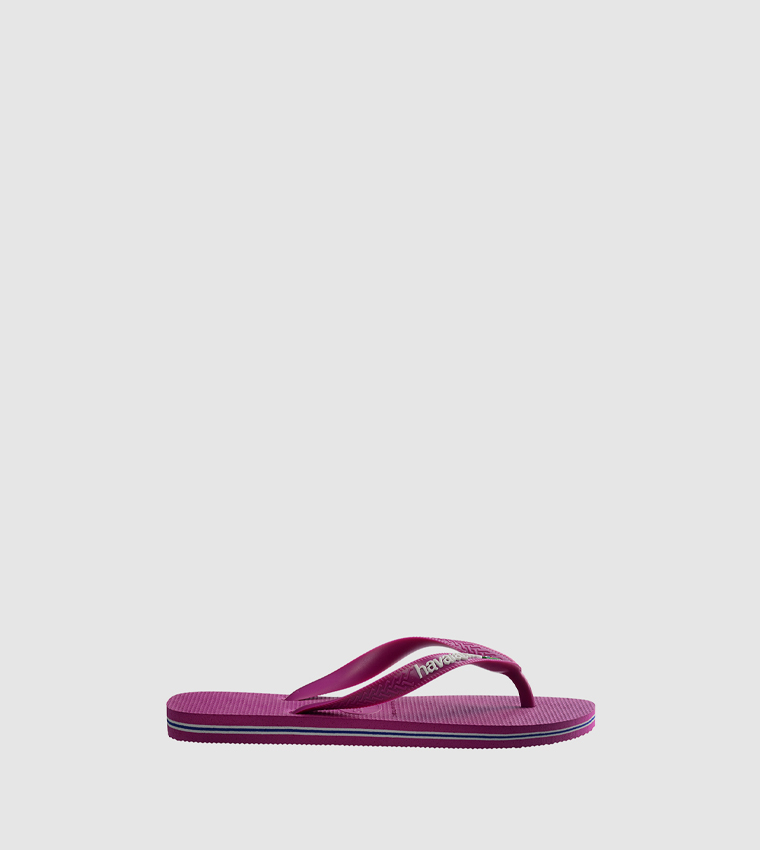 Brasil Logo Print Flip-Flops